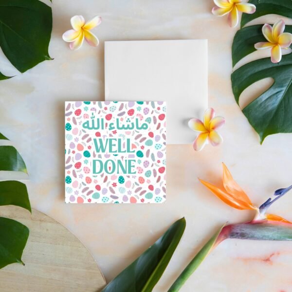 masha'allah, well done card