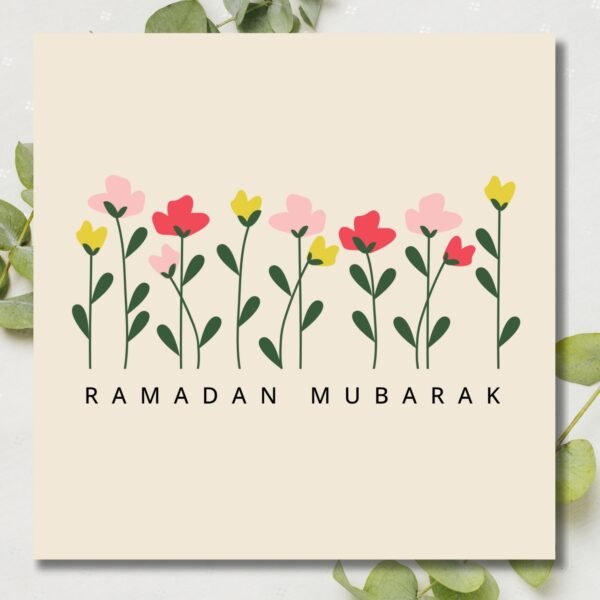 ramadan mubarak card